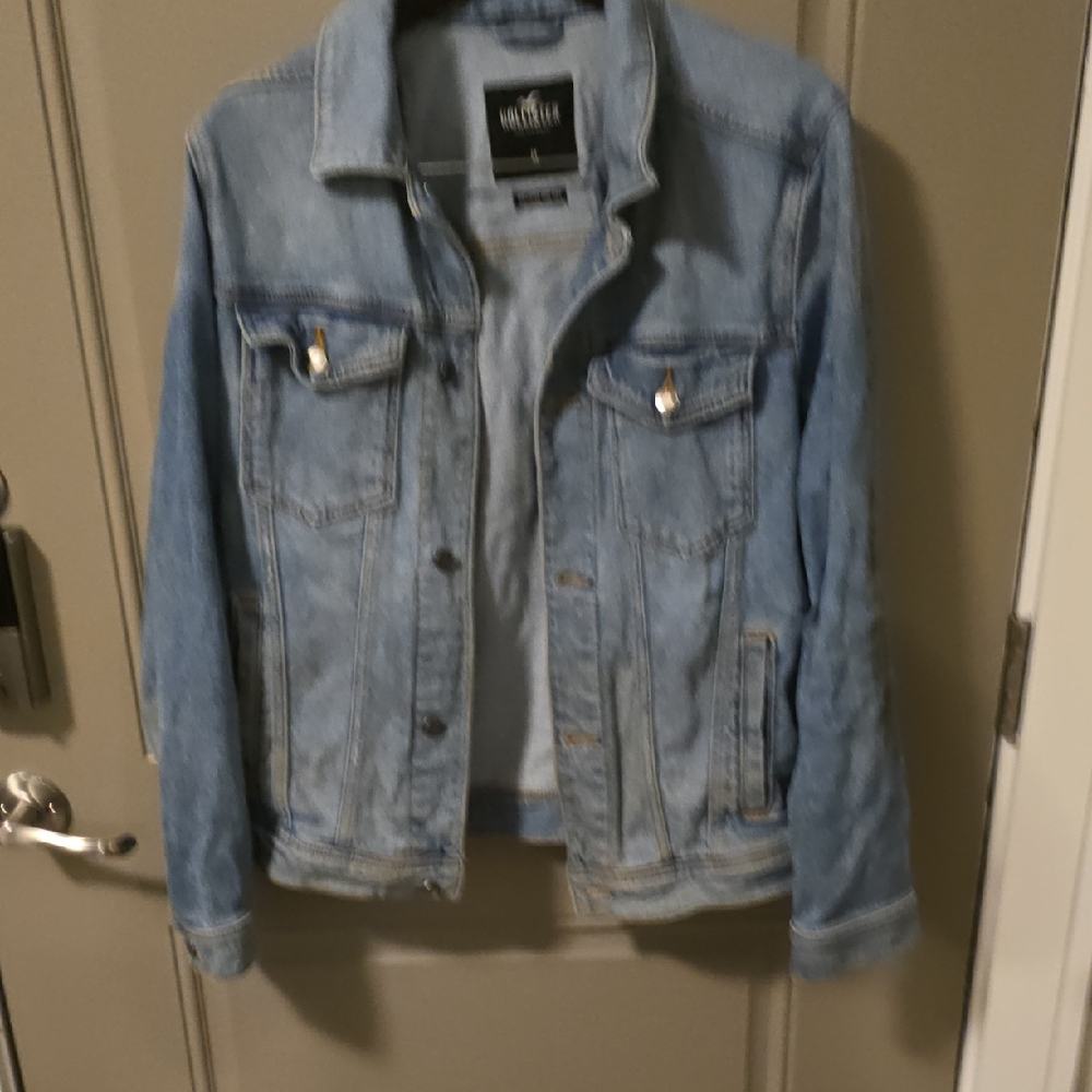 Medium Hollister Epic Flex Blue Denim Jacket